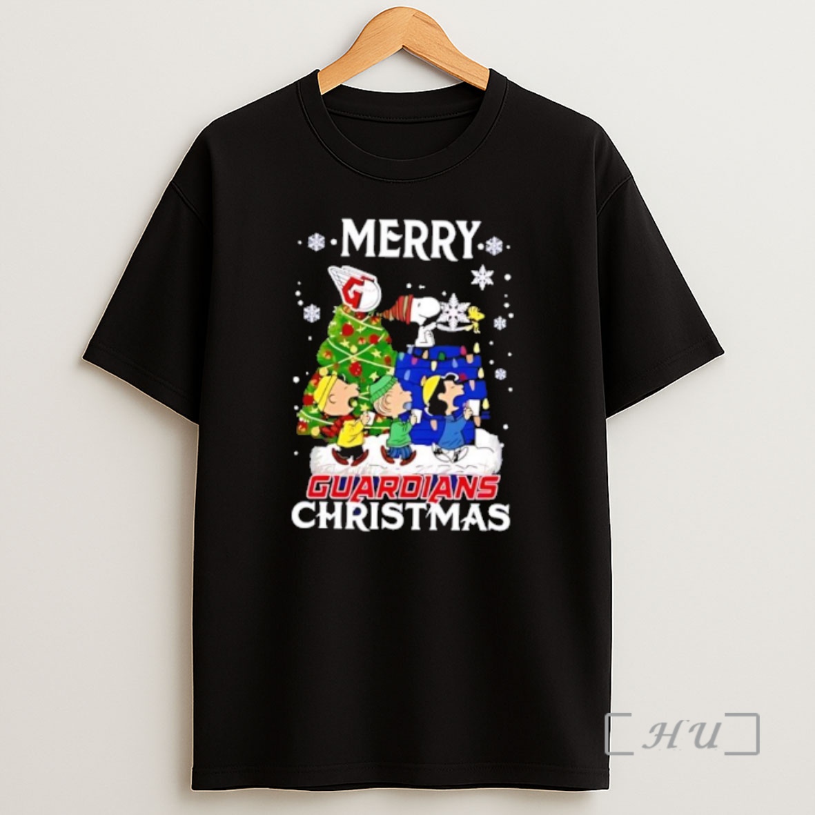 Officials Snoopy And Friends Merry Cleveland Guardians Christmas Premium Shirt Sweatshirt Tee