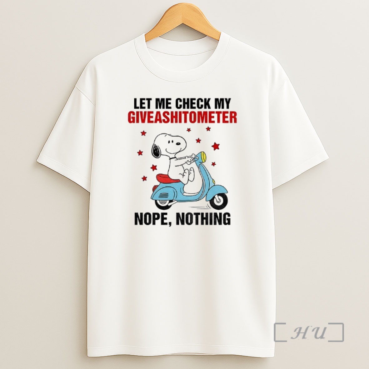 Officials Snoopy Let Me Check My Giveashitometer Nope Nothing Shirt Sweatshirt Tee