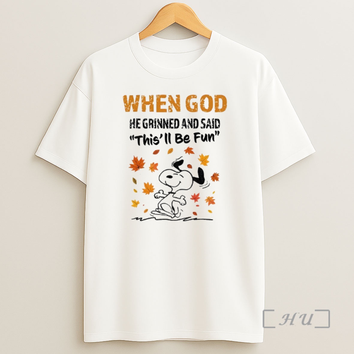 Officials Snoopy When God He Grinned And Said Thisll Be Fun Shirt Sweatshirt Tee