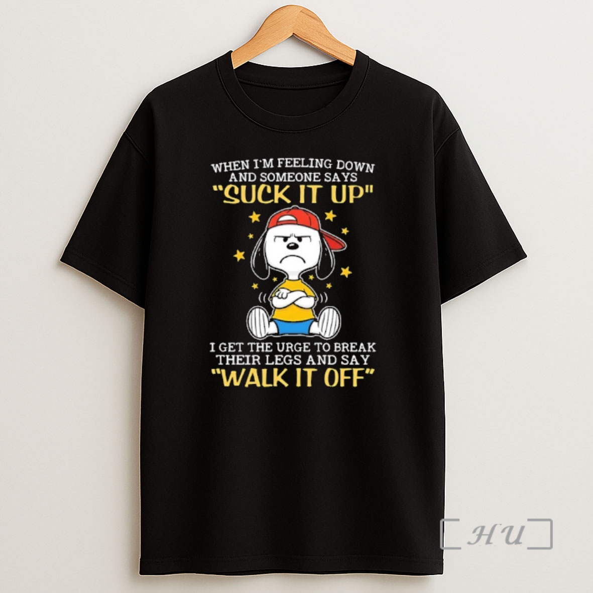 Officials Snoopy When Im Feeling Down And Someone Says Suck It Up I Get The Urge To Break Shirt Sweatshirt Tee
