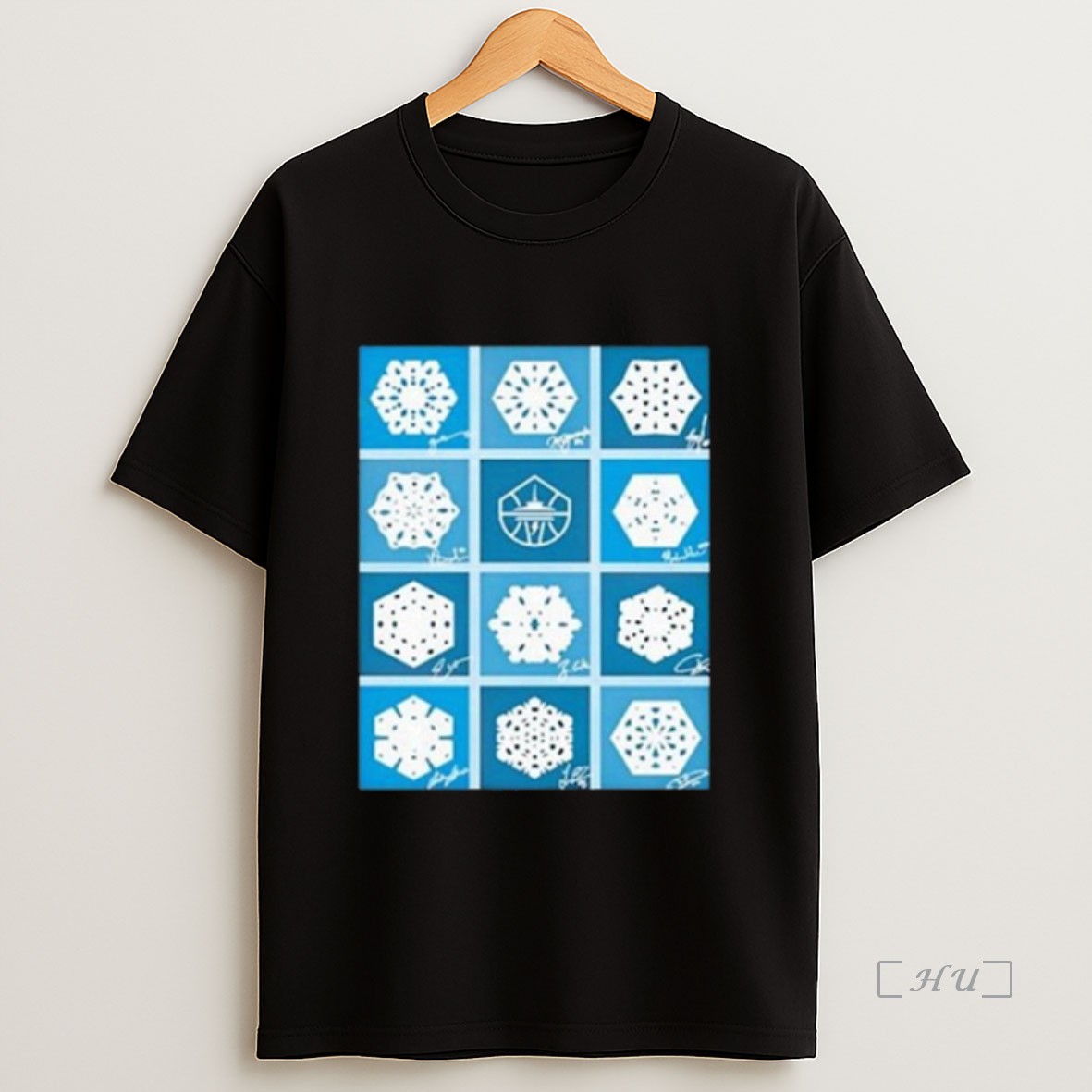 Officials Snowflake Signed Long Sleve Shirt Sweatshirt Tee