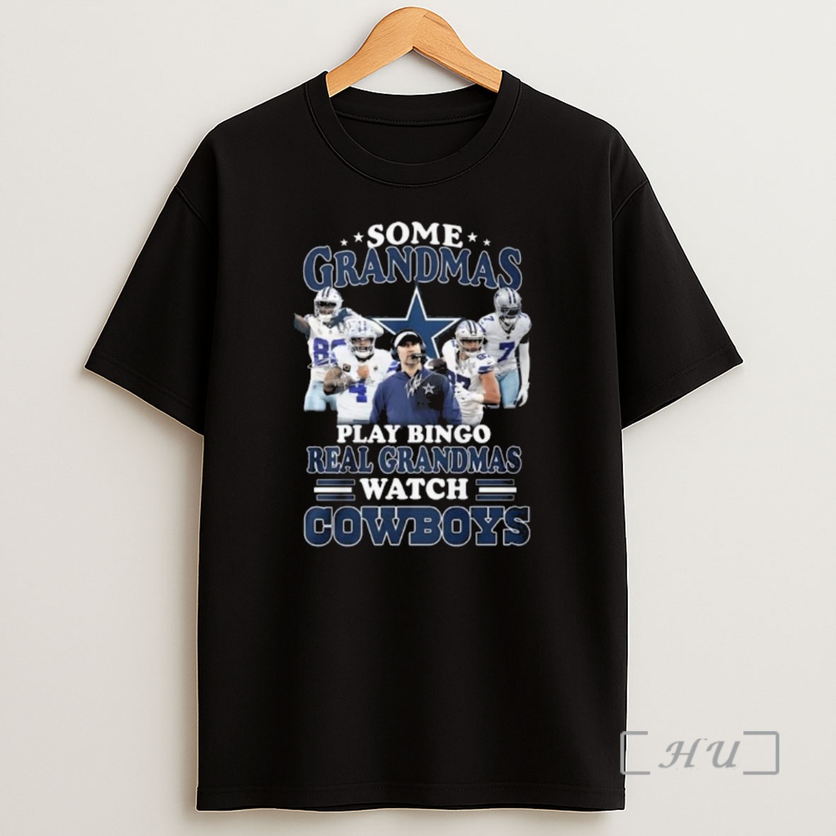 Officials Some Grandmas Play Bingo Real Grandmas Watch Dallas Cowboys Players Signatures 2025 Shirt Sweatshirt Tee