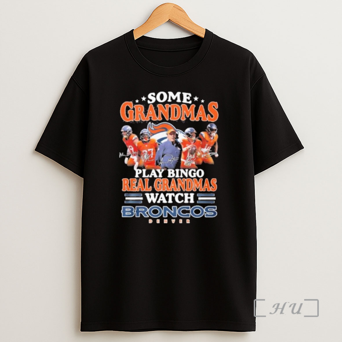 Officials Some Grandmas Play Bingo Real Grandmas Watch Denver Broncos Nfl Playoffs Shirt Sweatshirt Tee