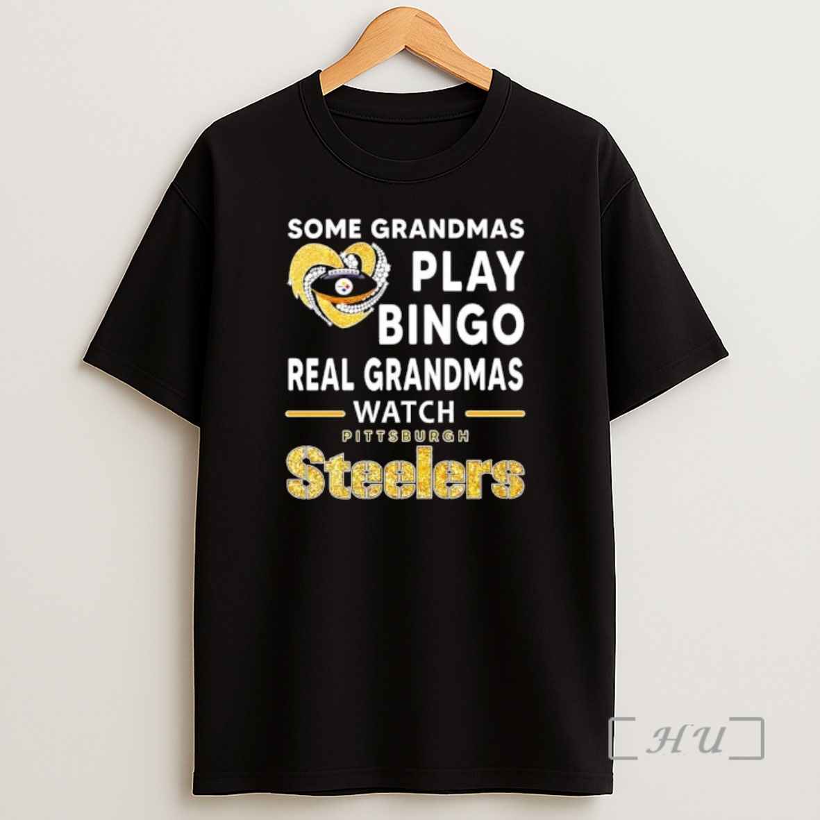 Officials Some Grandmas Play Bingo Real Grandmas Watch Pittsburgh Steelers In Heart Shirt Sweatshirt Tee