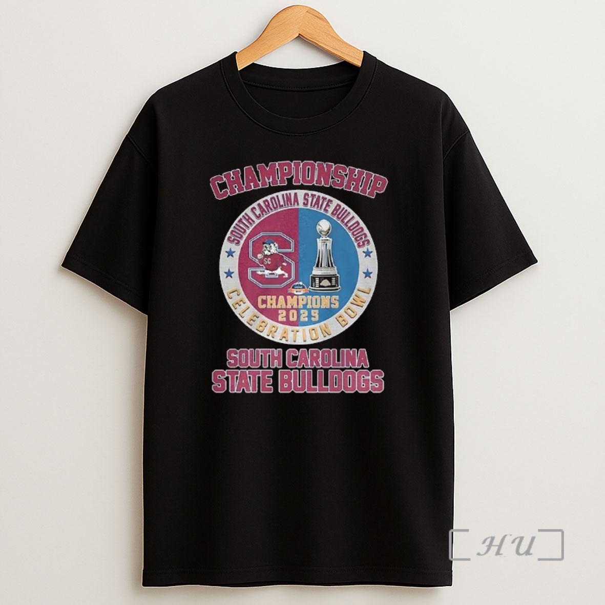 Officials South Carolina State Bulldogs 2025 Celebration Bowl Champions Logo X Trophy Shirt Sweatshirt Tee