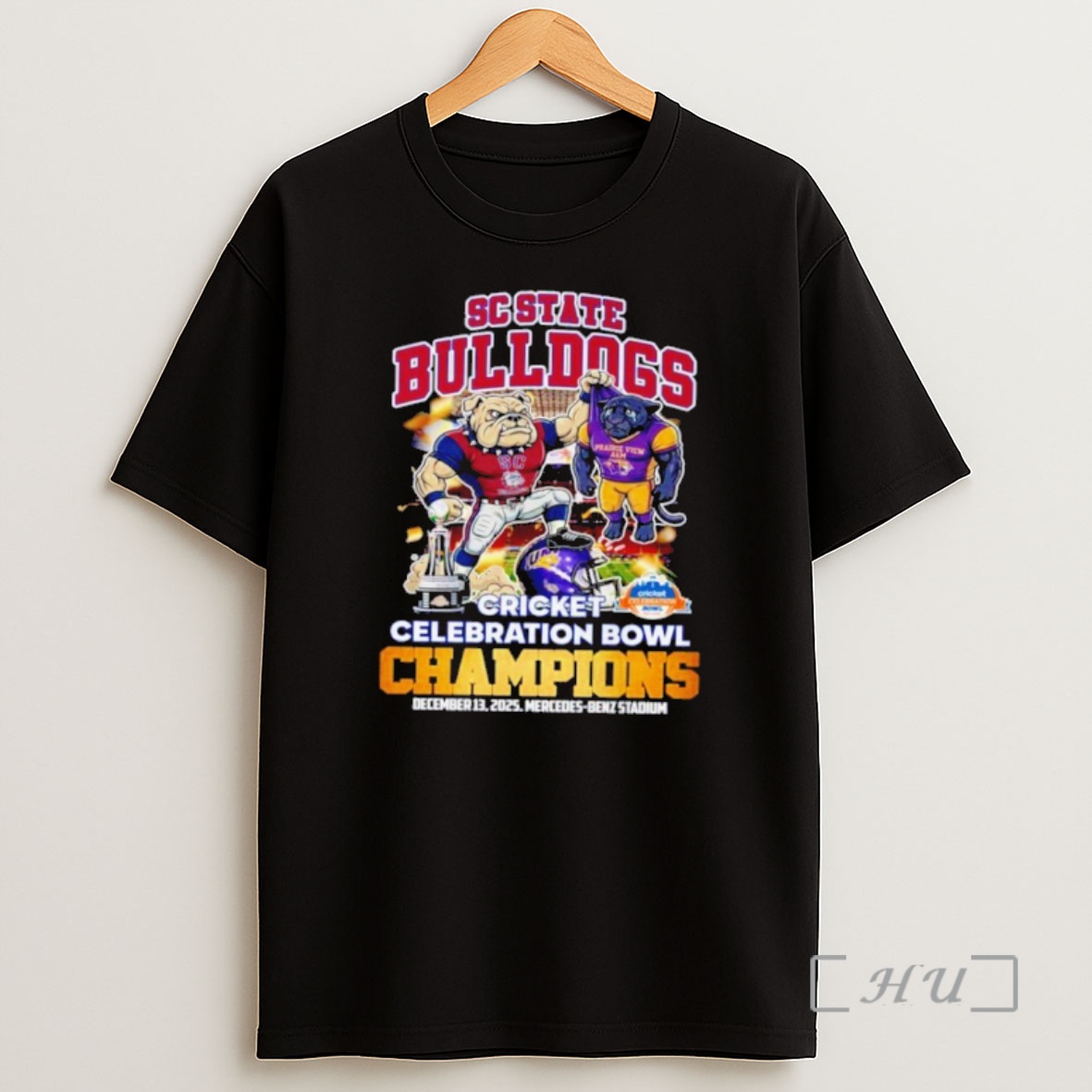 Officials South Carolina State Bulldogs Cricket Celebration Bowl Champions 2025 Mascot Shirt Sweatshirt Tee
