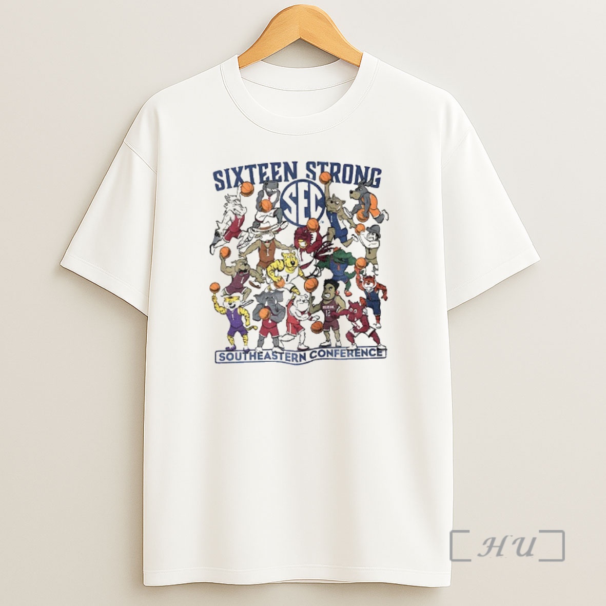 Officials Southeastern Conference Sixteen Strong Basketball Sec Mascots Premium Shirt Sweatshirt Tee
