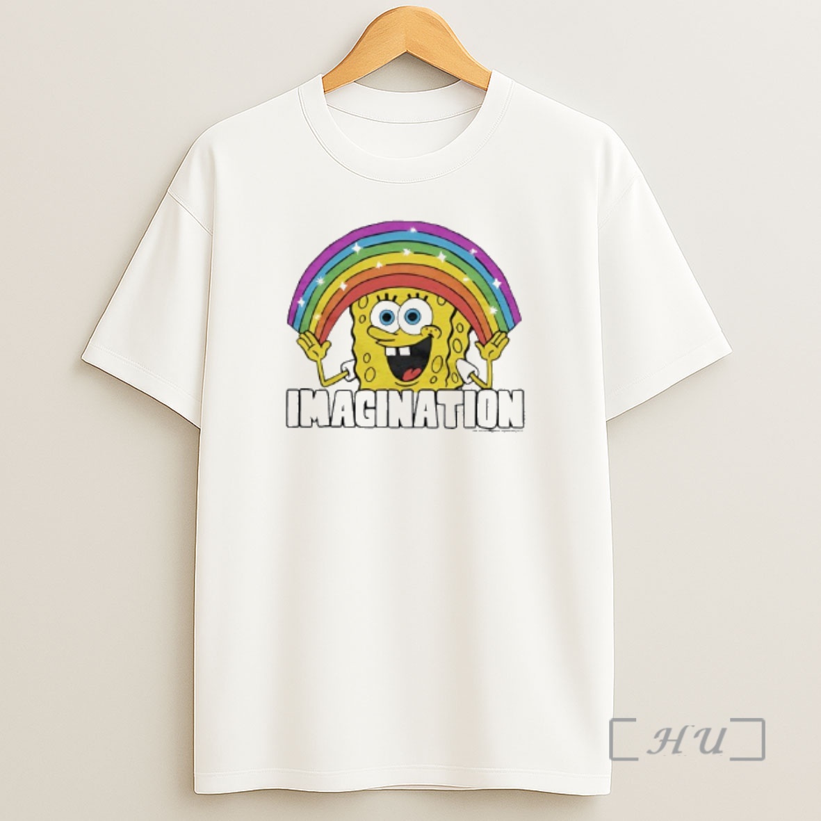 Officials Sponge Squarepants Imagination Rainbow Graphic Premium Shirt Sweatshirt Tee
