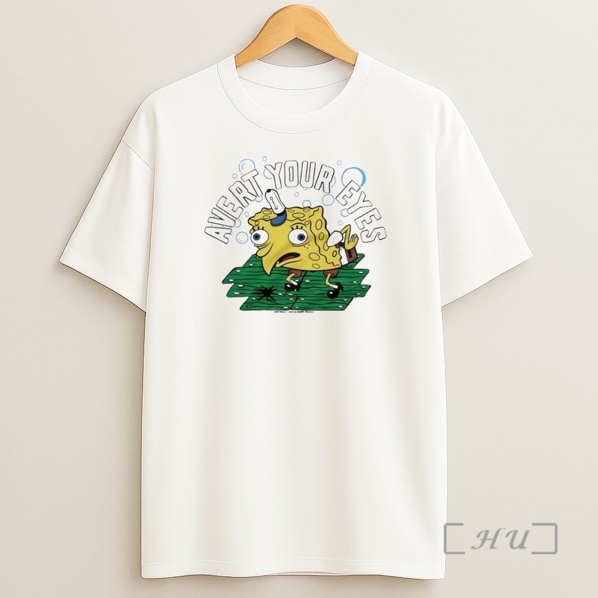 Officials Sponge Squarepants Avert Your Eyes Circle Premium Shirt Sweatshirt Tee