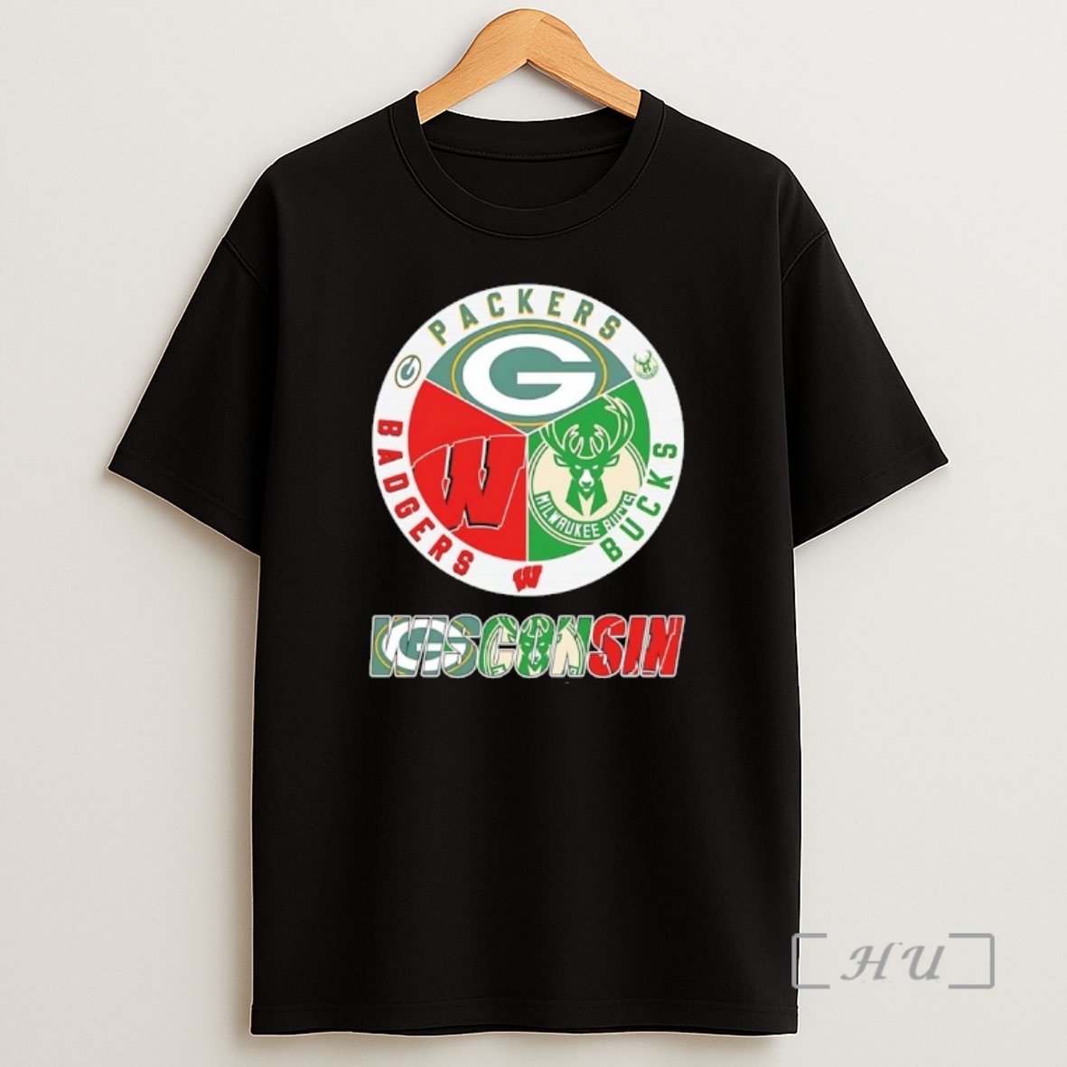 Officials Sports In Wisconsin Packers Bucks And Badgers Premium Shirt Sweatshirt Tee