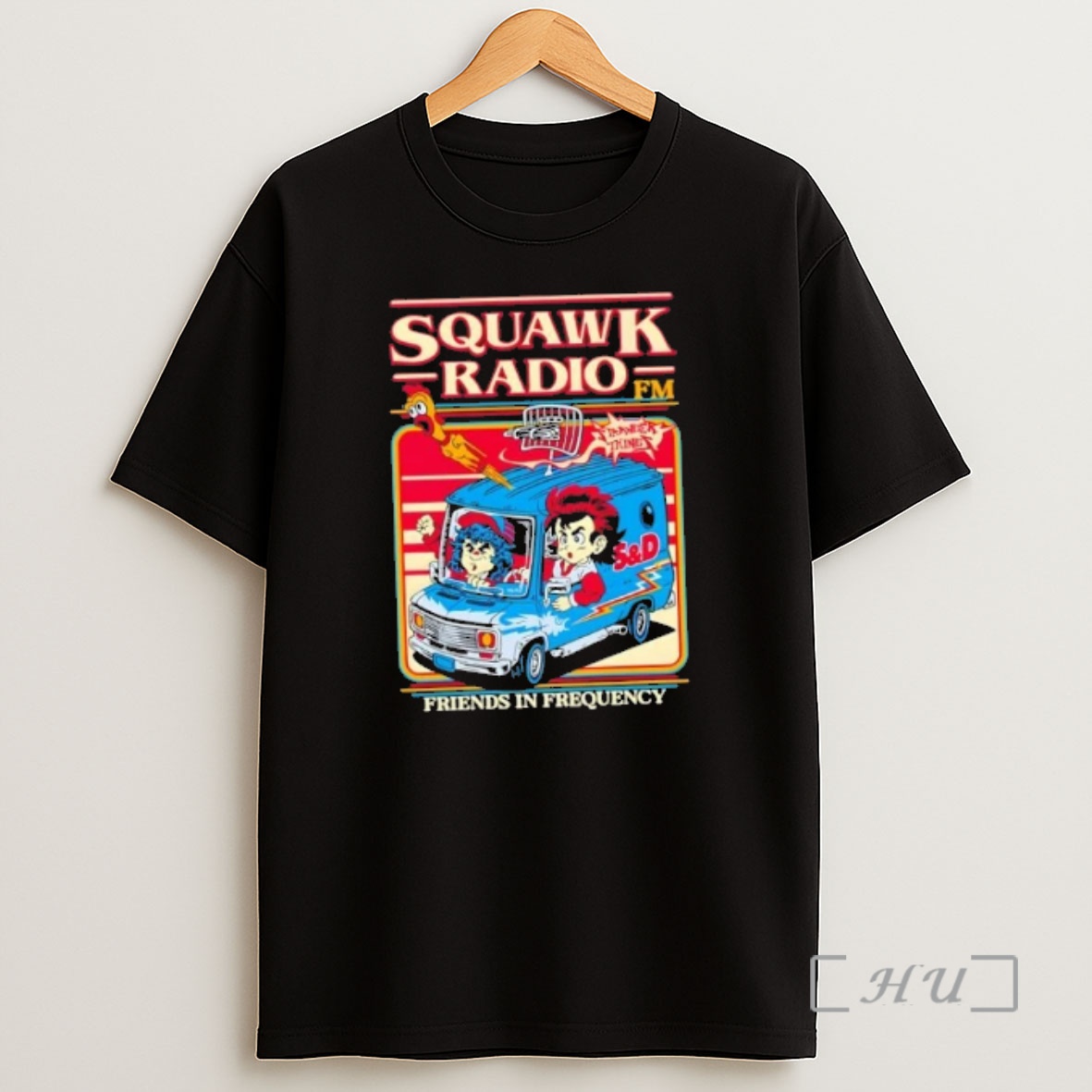 Officials Squawk Radio Fm Stranger Things Friends In Frequency Shirt Sweatshirt Tee