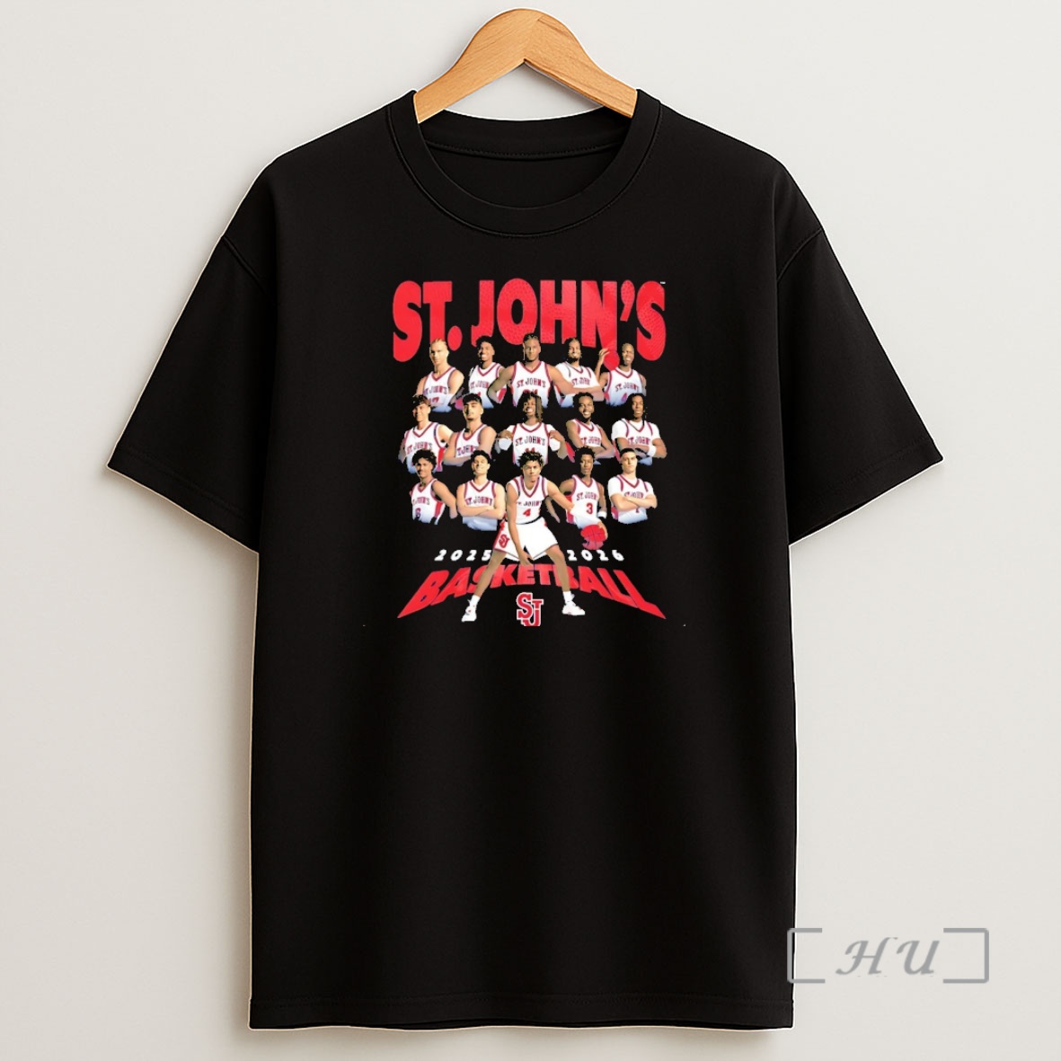 Officials St Johns Mens Basketball 2025 2026 Team Collage Christmas Premium Shirt Sweatshirt Tee