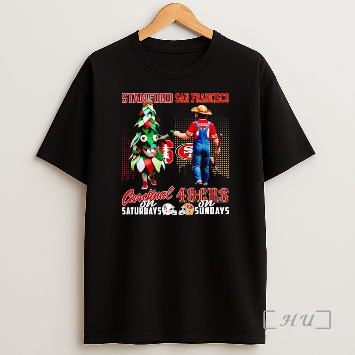Officials Stanford Cardinals On Saturdays San Francisco 49ers On Sundays Mascot Premium Shirt Sweatshirt Tee