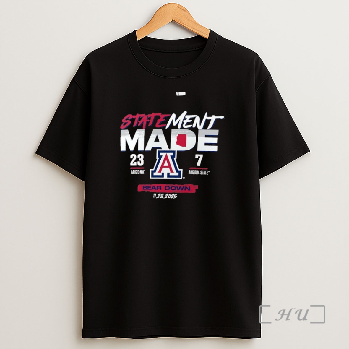 Officials Statement Made Arizona Wildcats Wins Arizona State Sun Devils 23 7 Score Premium Shirt Sweatshirt Tee