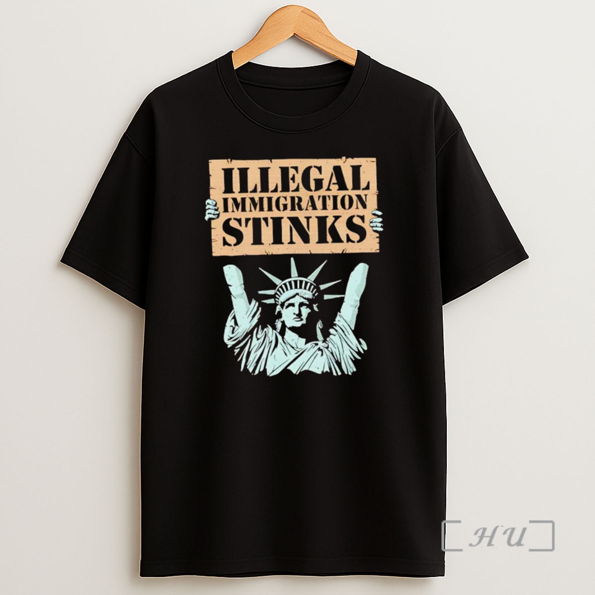 Officials Statue Of Liberty Illegal Immigration Stinks Shirt Sweatshirt Tee