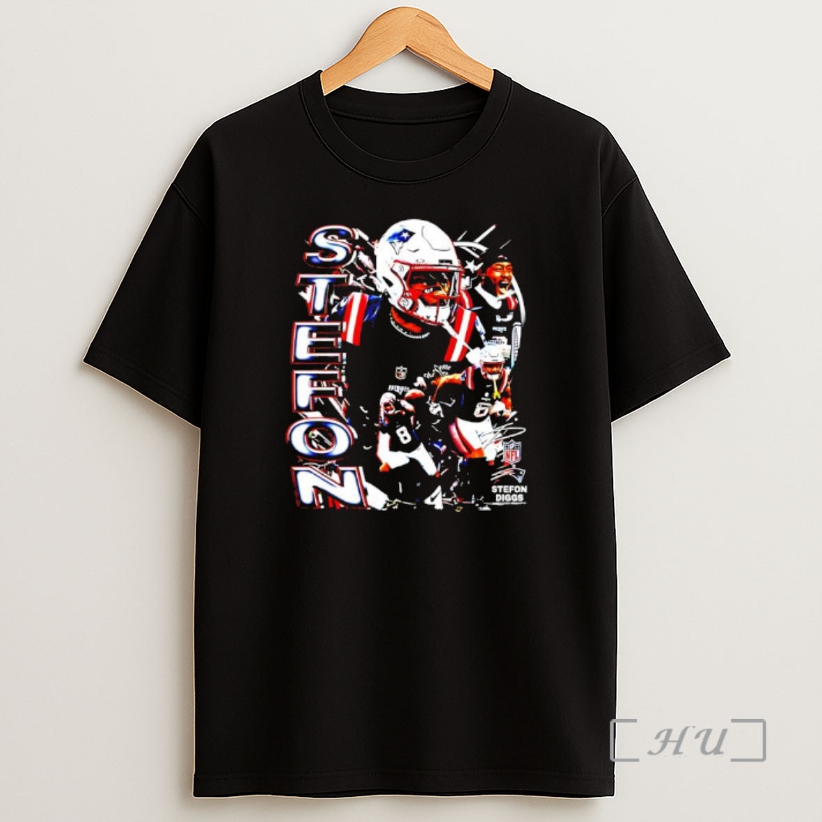 Officials Stefon Diggs New England Patriots Celebration Player Signature Shirt Sweatshirt Tee