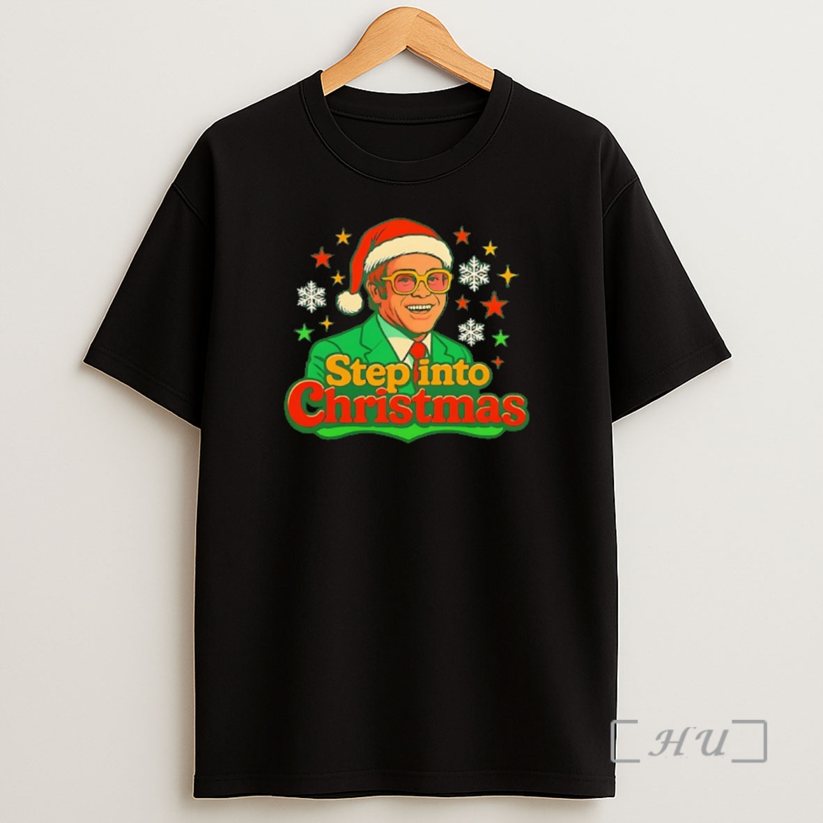 Officials Step Into Christmas Elton John Santa Hat Shirt Sweatshirt Tee