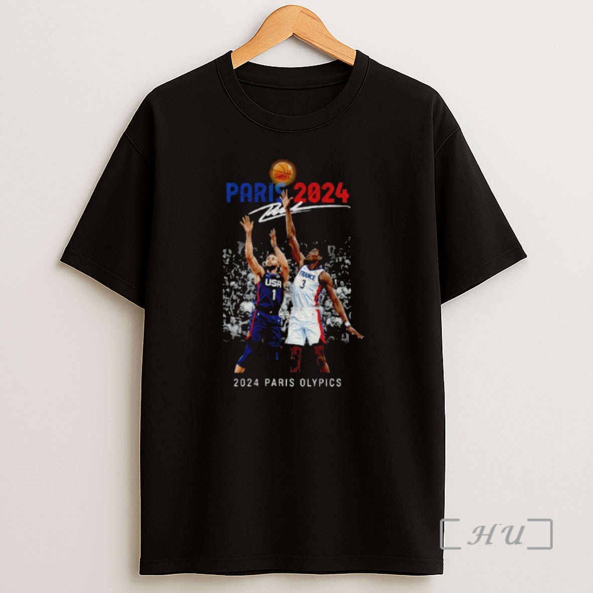 Officials Steph Curry Over Wemby 2024 Paris Olympics Vintage Shirt Sweatshirt Tee