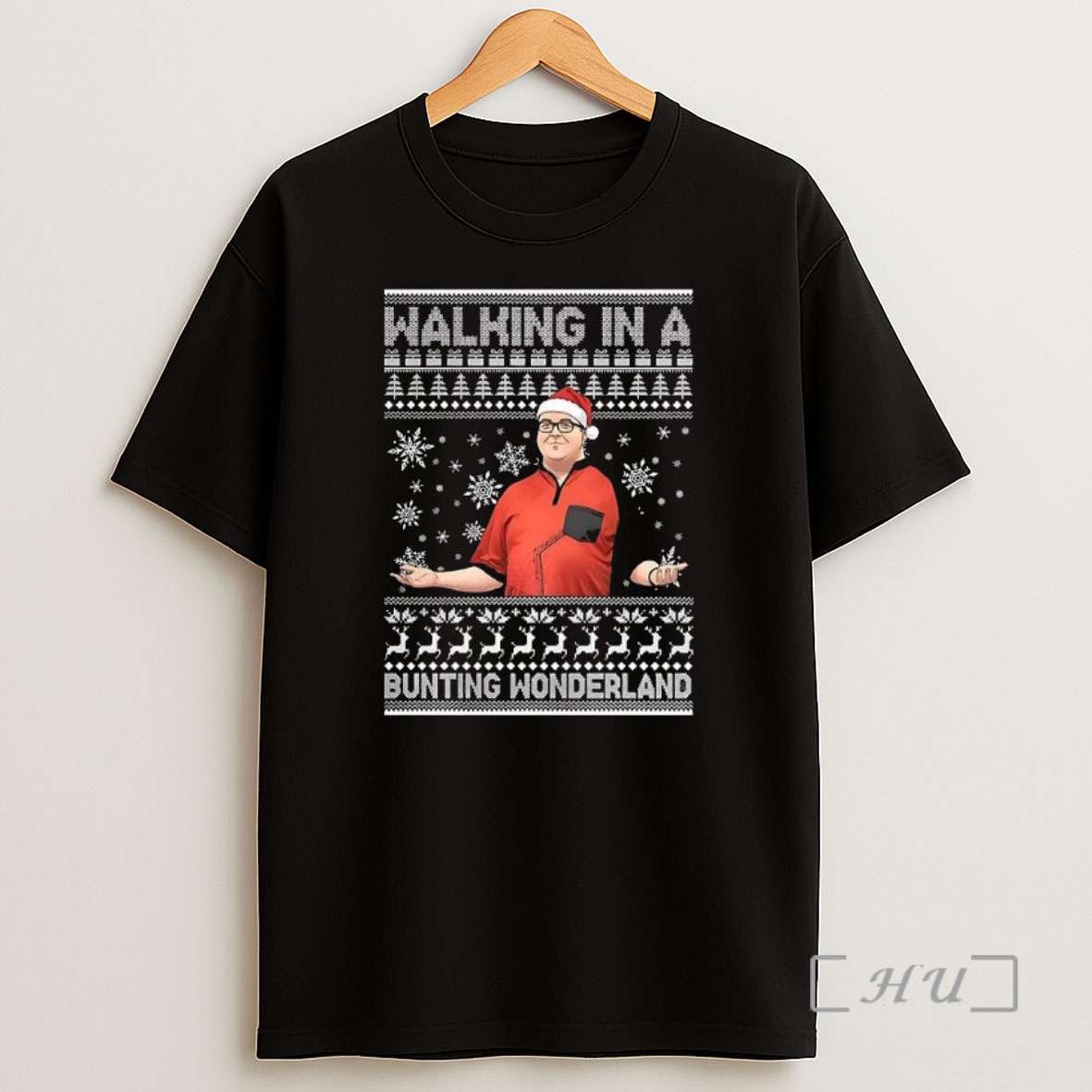 Officials Stephen Paul Bunting Walking In A Bunting Wonderland Christmas Premium Shirt Sweatshirt Tee