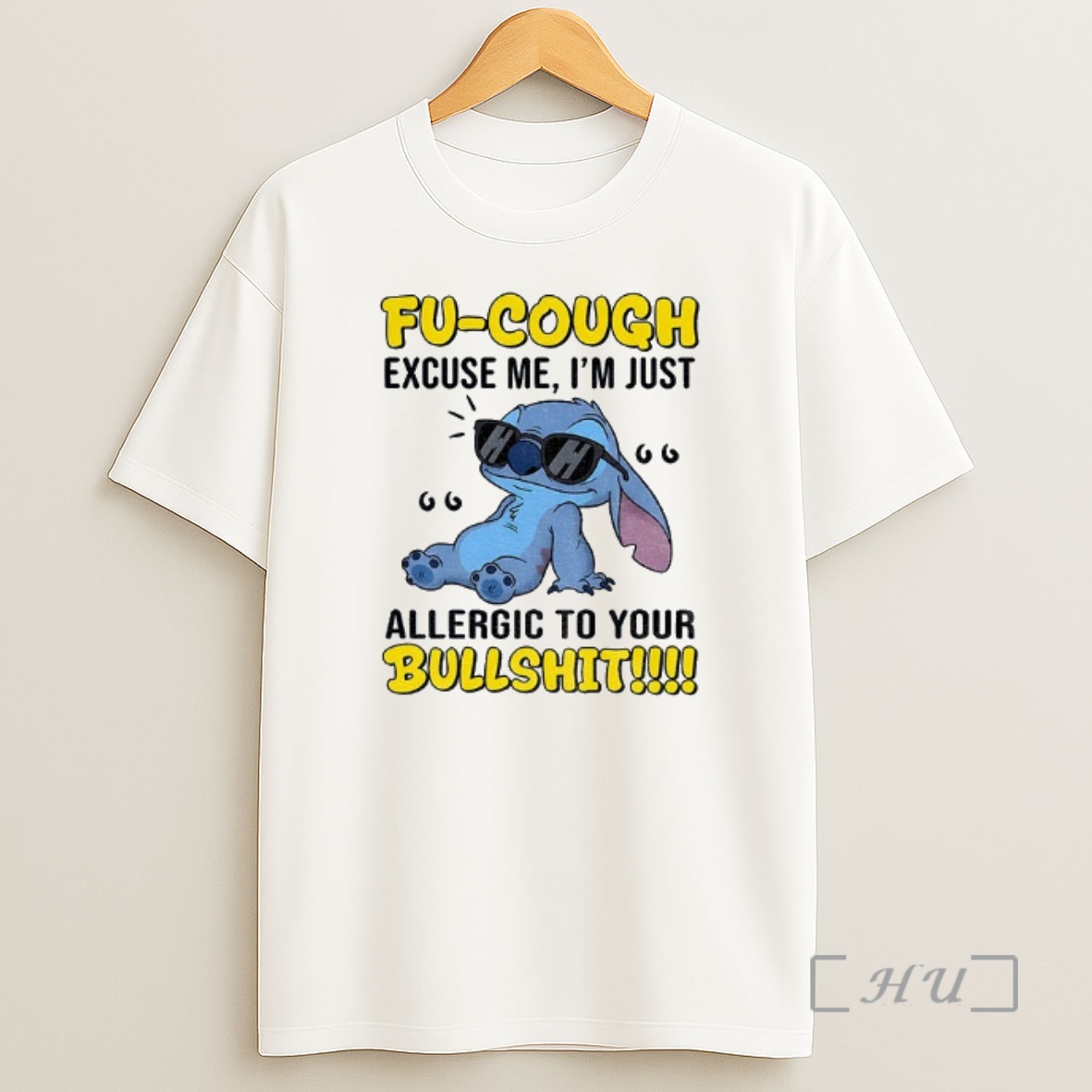 Officials Stitch Fu Cough Excuse Me Im Just Allergic To Your Bullshit Shirt Sweatshirt Tee