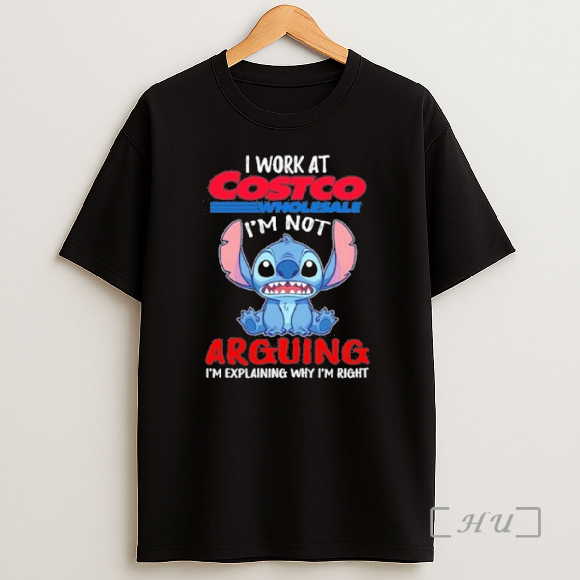 Officials Stitch I Work At Costco Logo Im Not Arguing Im Explaining Why Im Right Shirt Sweatshirt Tee
