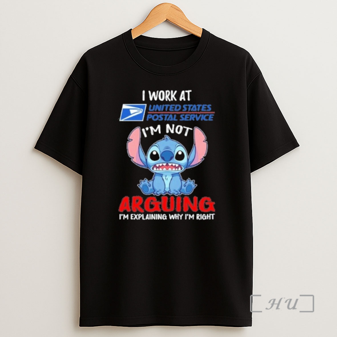 Officials Stitch I Work At Usps Logo Im Not Arguing Im Explaining Why Im Right Shirt Sweatshirt Tee