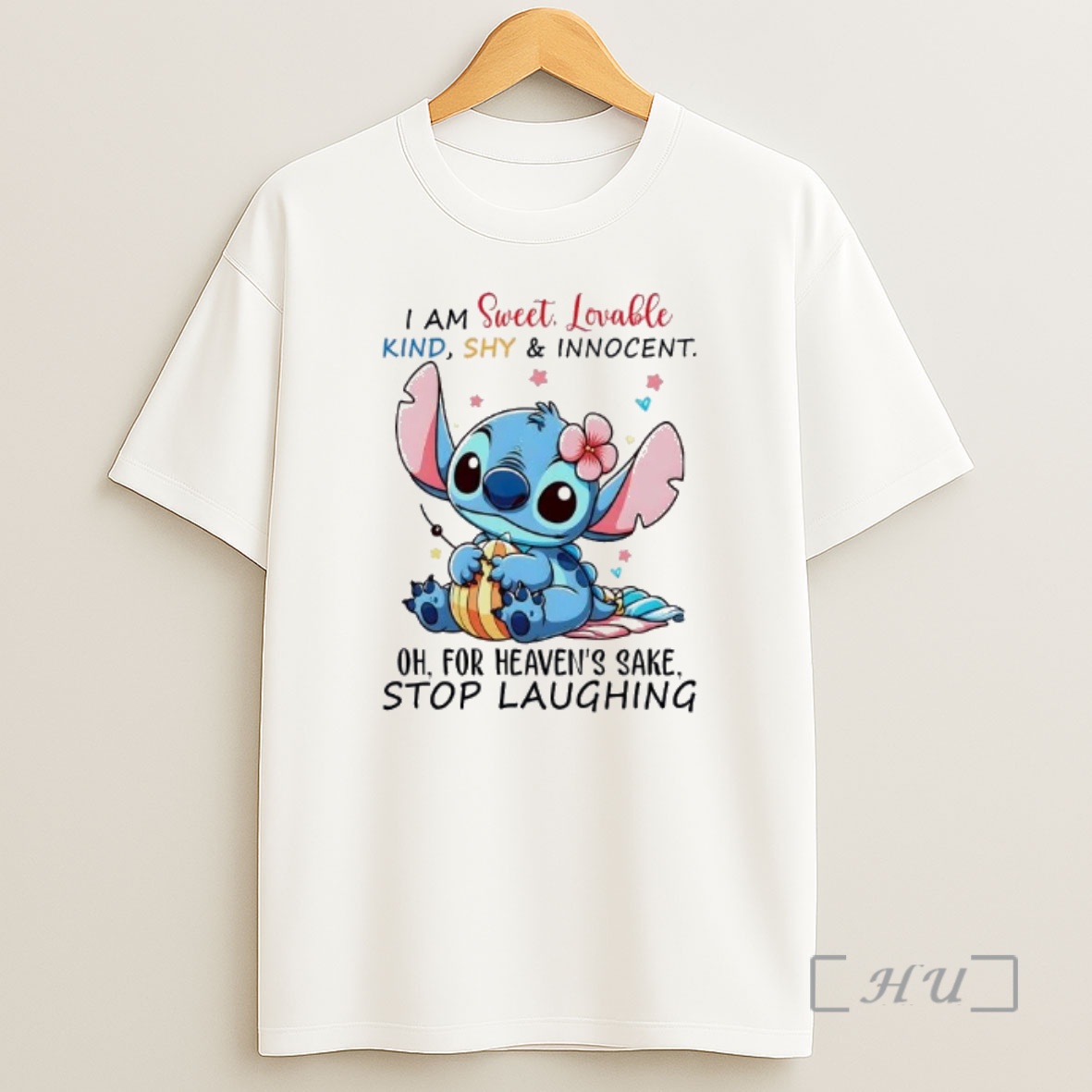 Officials Stitch I Am Sweet Lovable Kind Shy And Innocent Shirt Sweatshirt Tee