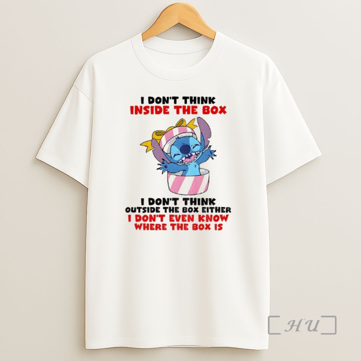 Officials Stitch I Dont Think Inside The Box I Dont Think Outside The Box Either I Dont Even Know Where The Box Is Christmas Shirt Sweatshirt Tee
