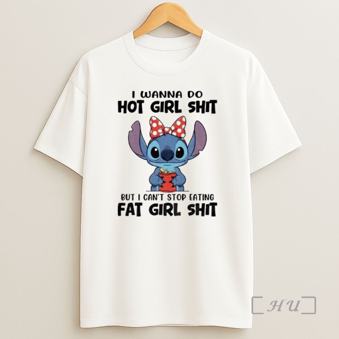 Officials Stitch I Wanna Do Hot Girl Shit But I Cant Stop Eating Fat Girl Shit Premium Shirt Sweatshirt Tee