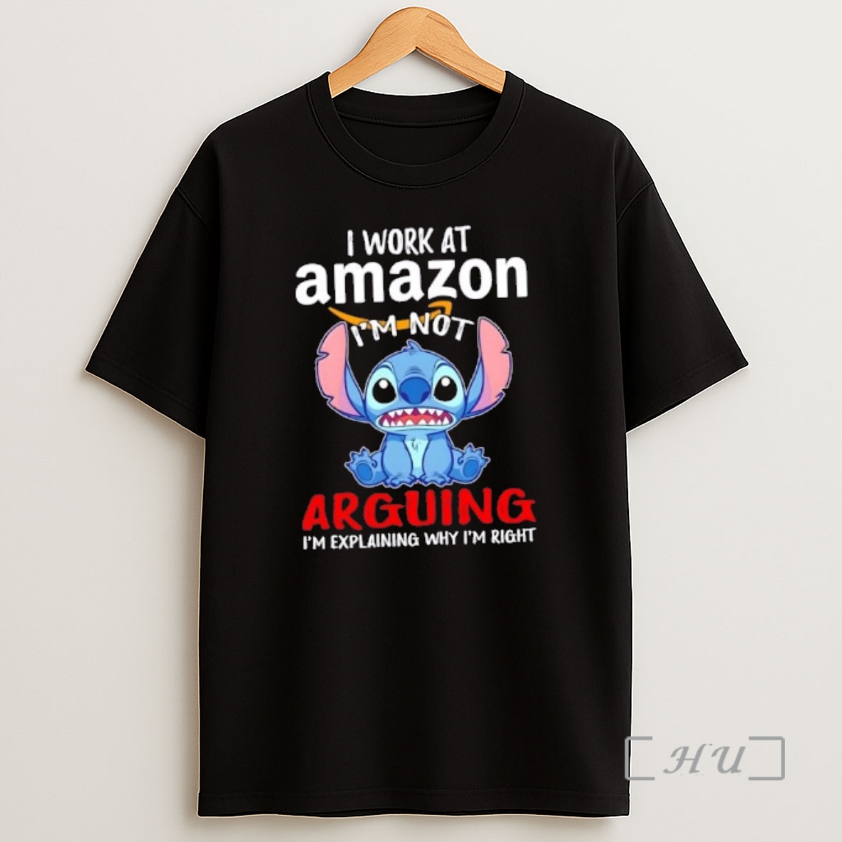 Officials Stitch I Work At Amazon Im Not Arguing Im Explaining Why Im Right Shirt Sweatshirt Tee