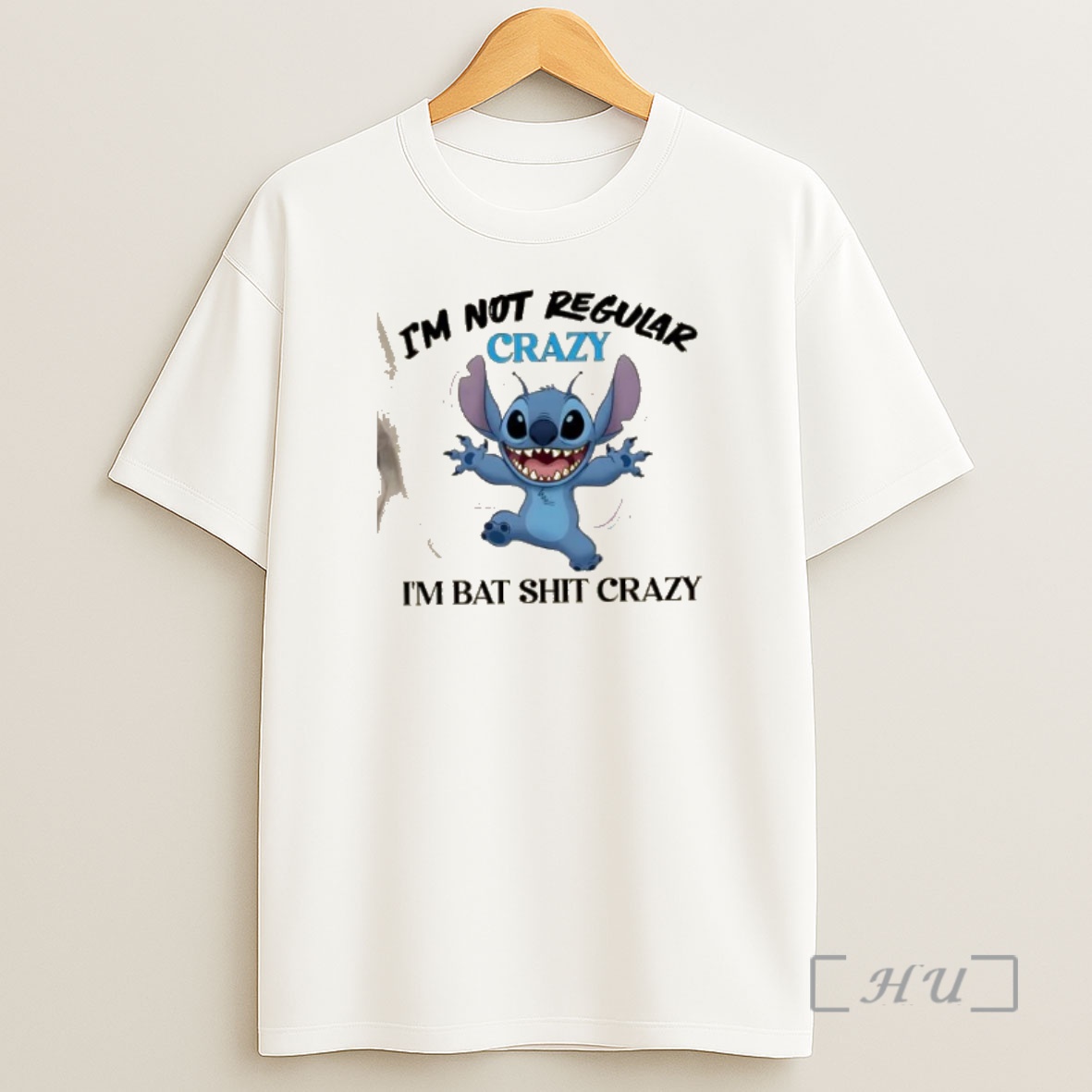 Officials Stitch Im Not Regular Crazy Im Bat Shit Crazy Shirt Sweatshirt Tee