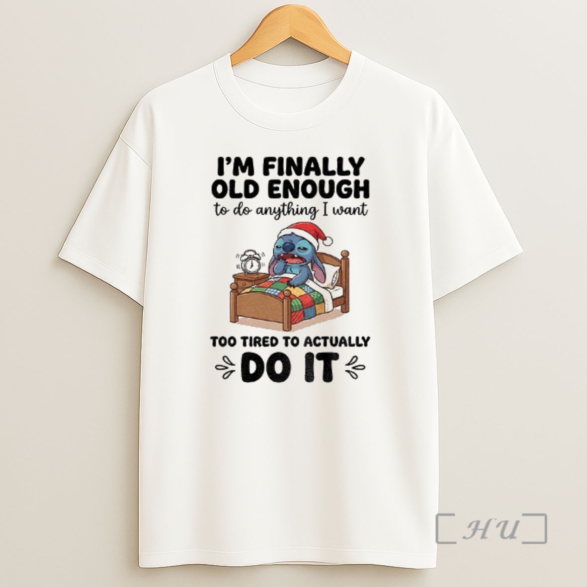 Officials Stitch Santa Im Finally Old Enough To Do Anything I Want Too Tired To Actually Do It Christmas Premium Shirt Sweatshirt Tee