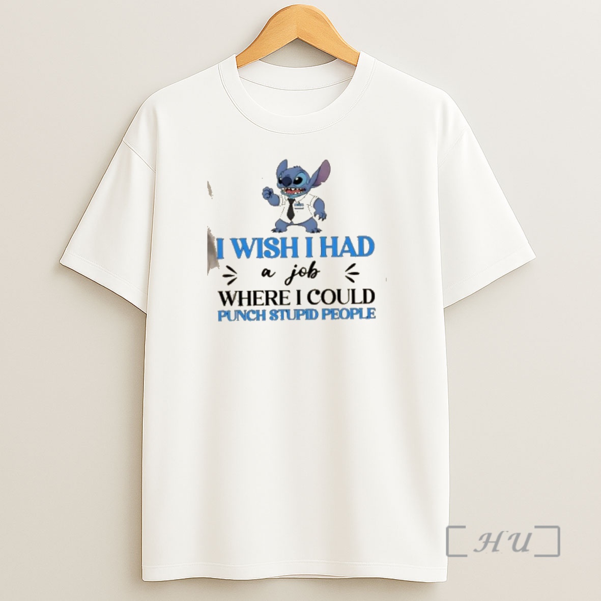 Officials Stitch Customer Service I Wish I Had A Job Where I Could Punch Stupid People Shirt Sweatshirt Tee