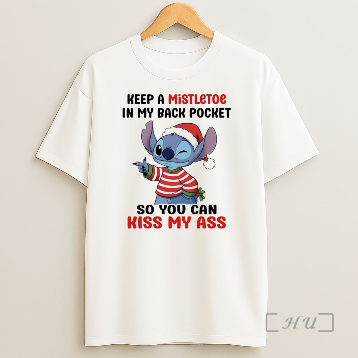 Officials Stitch Keep A Mistletoe In My Back Pocket So You Can Kiss My Ass Christmas Premium Shirt Sweatshirt Tee