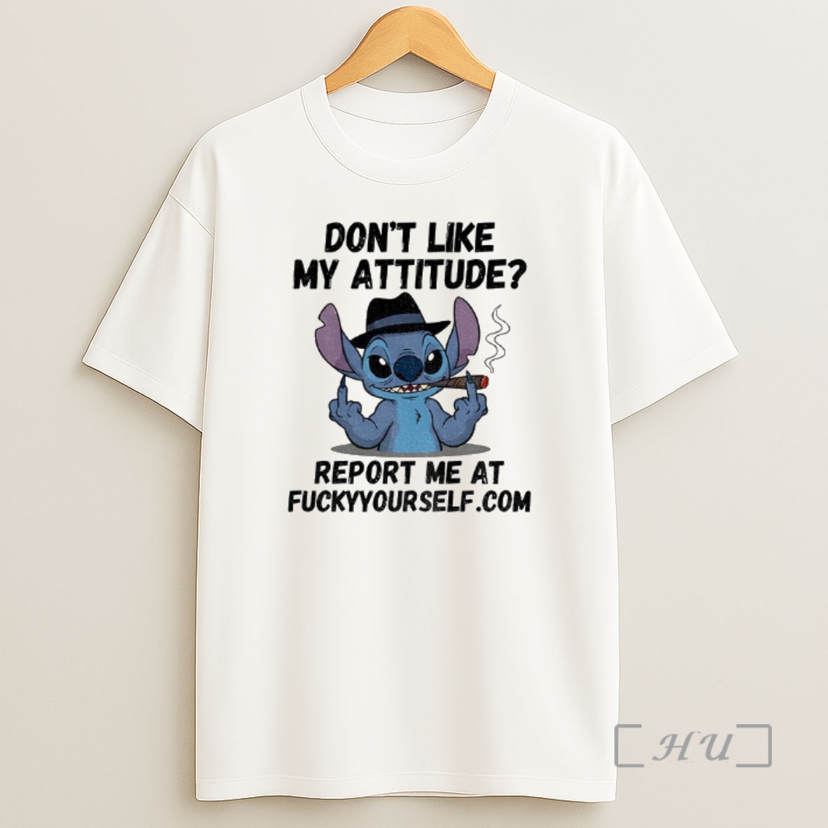 Officials Stitch Middle Finger Dont Like My Attitude Report Me At Fuckyyourself Com Shirt Sweatshirt Tee