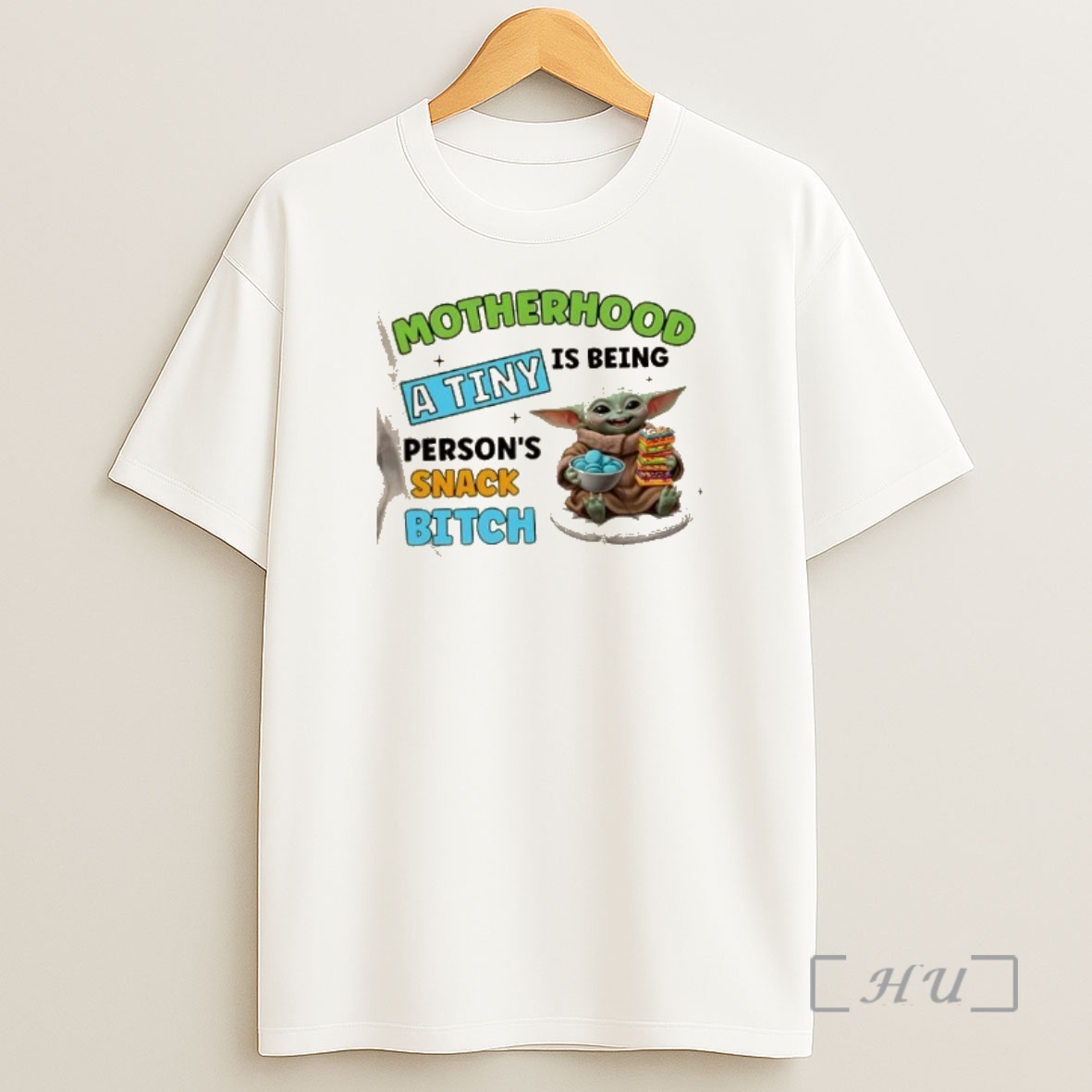 Officials Stitch Motherhood A Tiny Human Is Being A Snack Bitch Shirt Sweatshirt Tee
