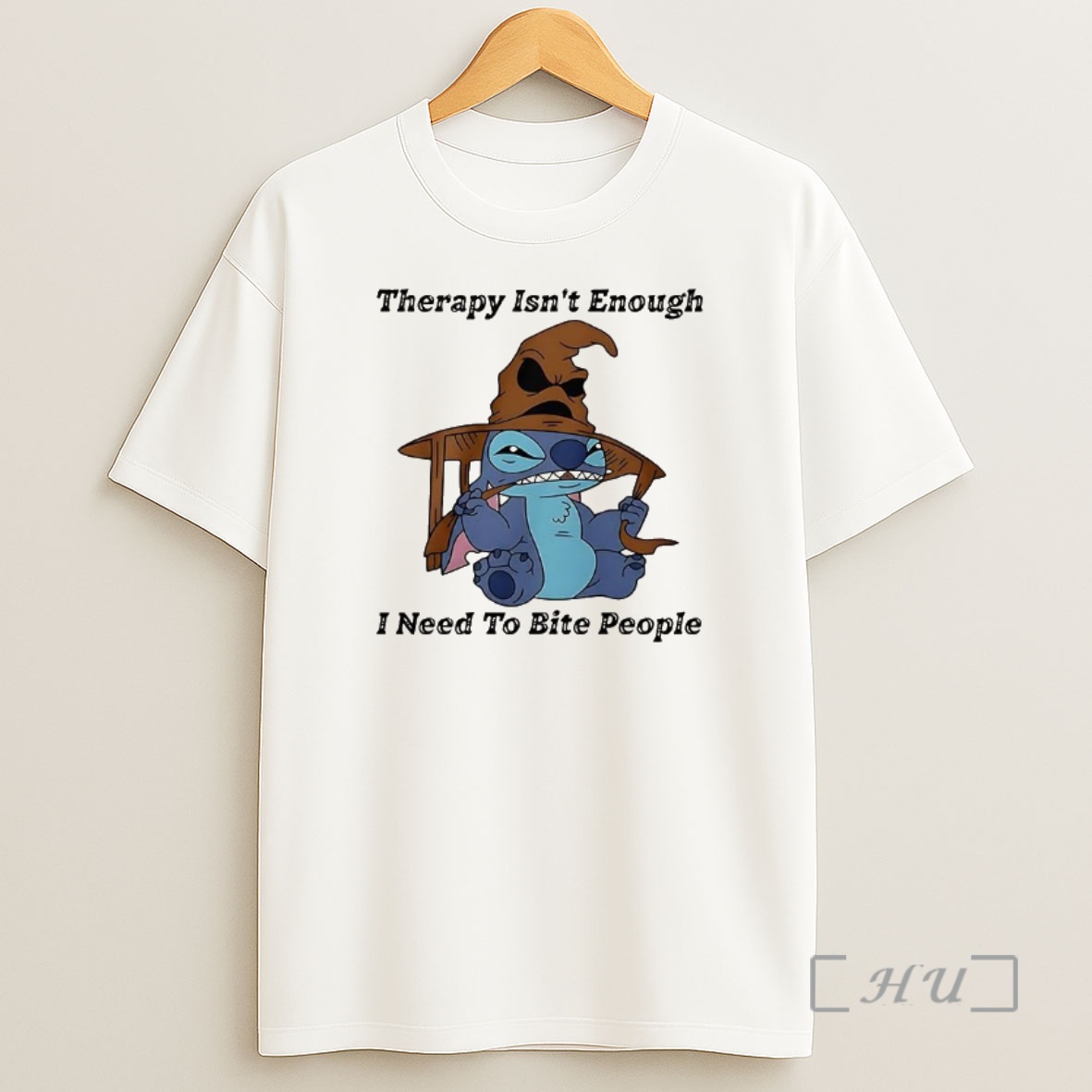 Officials Stitch Therapy Isnt Enough I Need To Bite People Premium Shirt Sweatshirt Tee