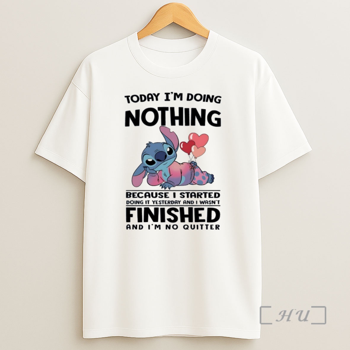 Officials Stitch Today Im Doing Nothing Because I Started Doing It Yesterday Circle Premium Shirt Sweatshirt Tee