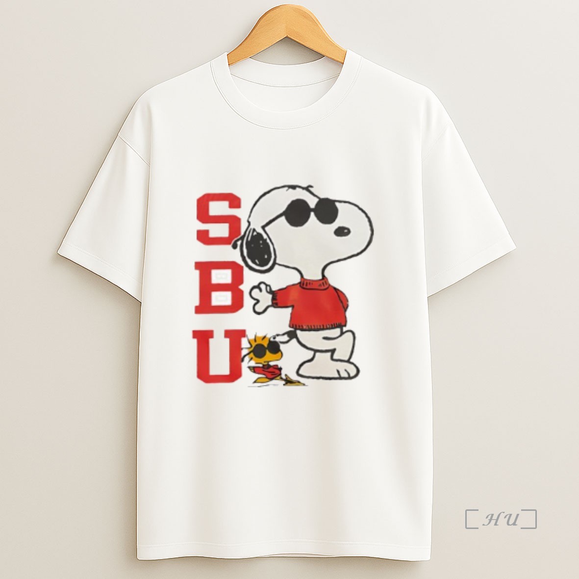 Officials Stony Brook University Snoopy Joe Cool And Woodstock Bundle Premium Shirt Sweatshirt Tee