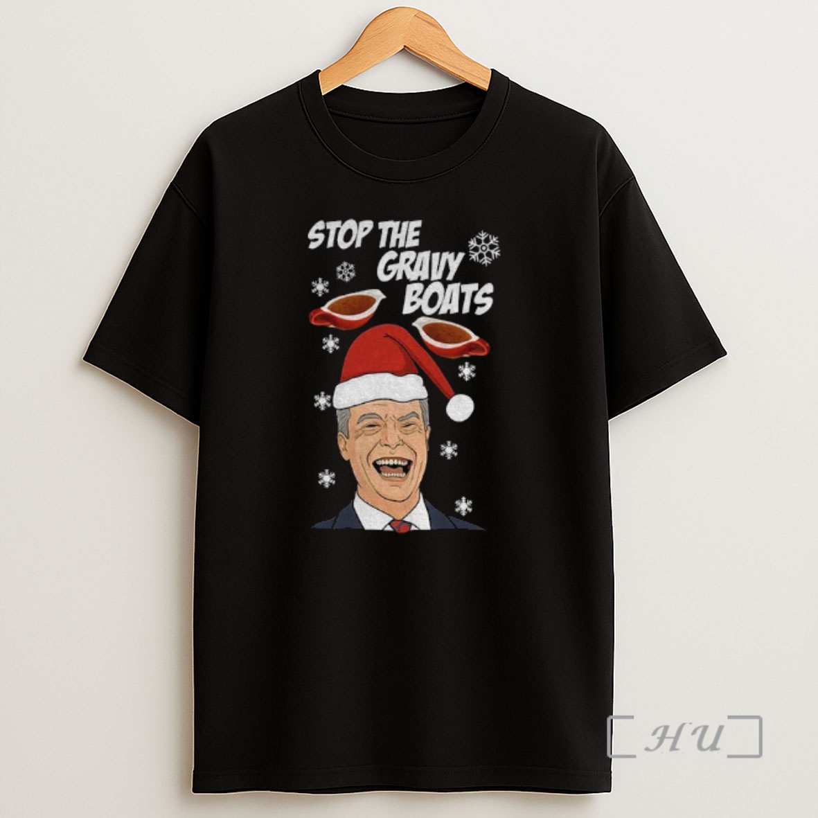 Officials Stop The Gravy Boats Nigel Farage Funny Christmas Premium Shirt Sweatshirt Tee