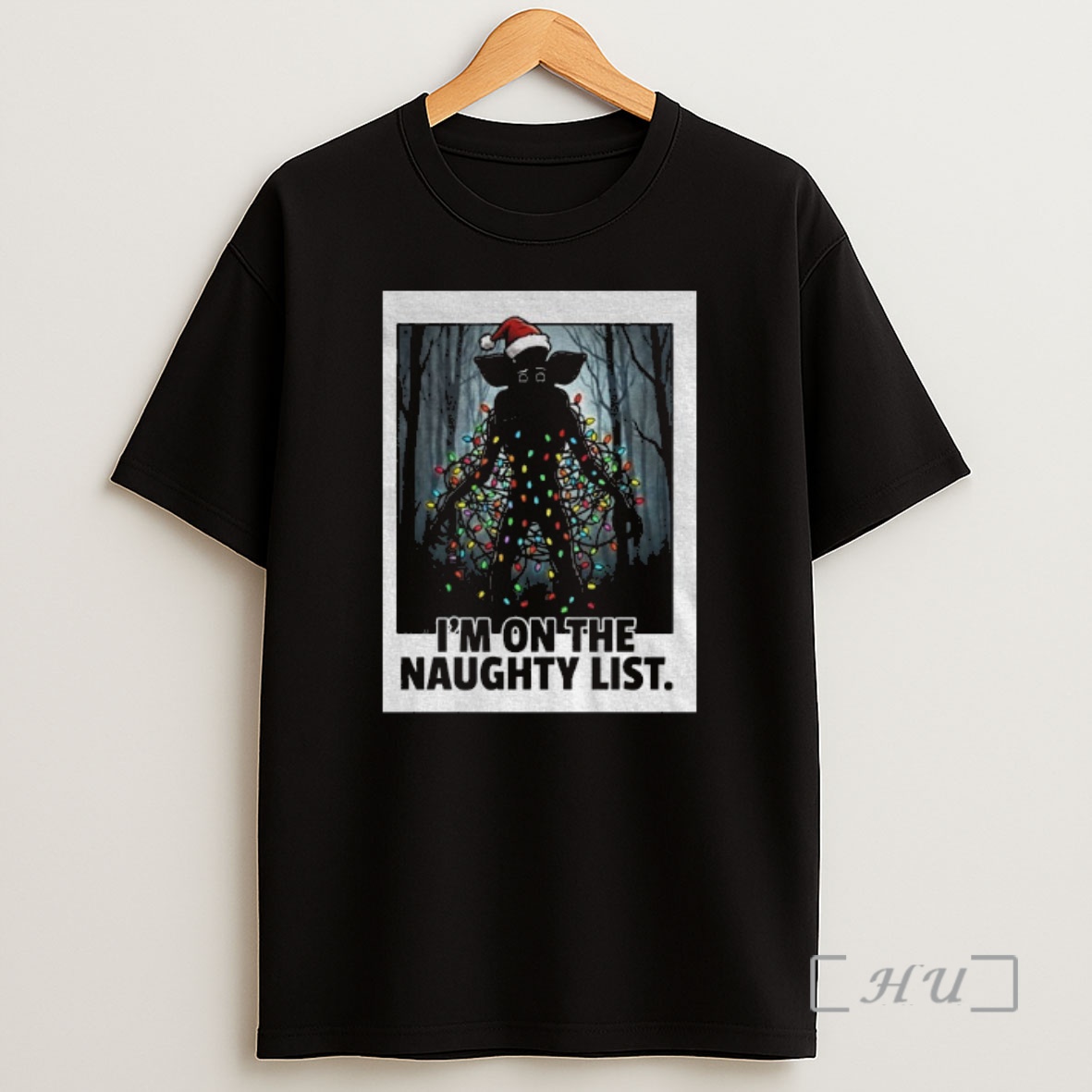 Officials Stranger Christmas Demogorgon On The Naughty List Premium Shirt Sweatshirt Tee
