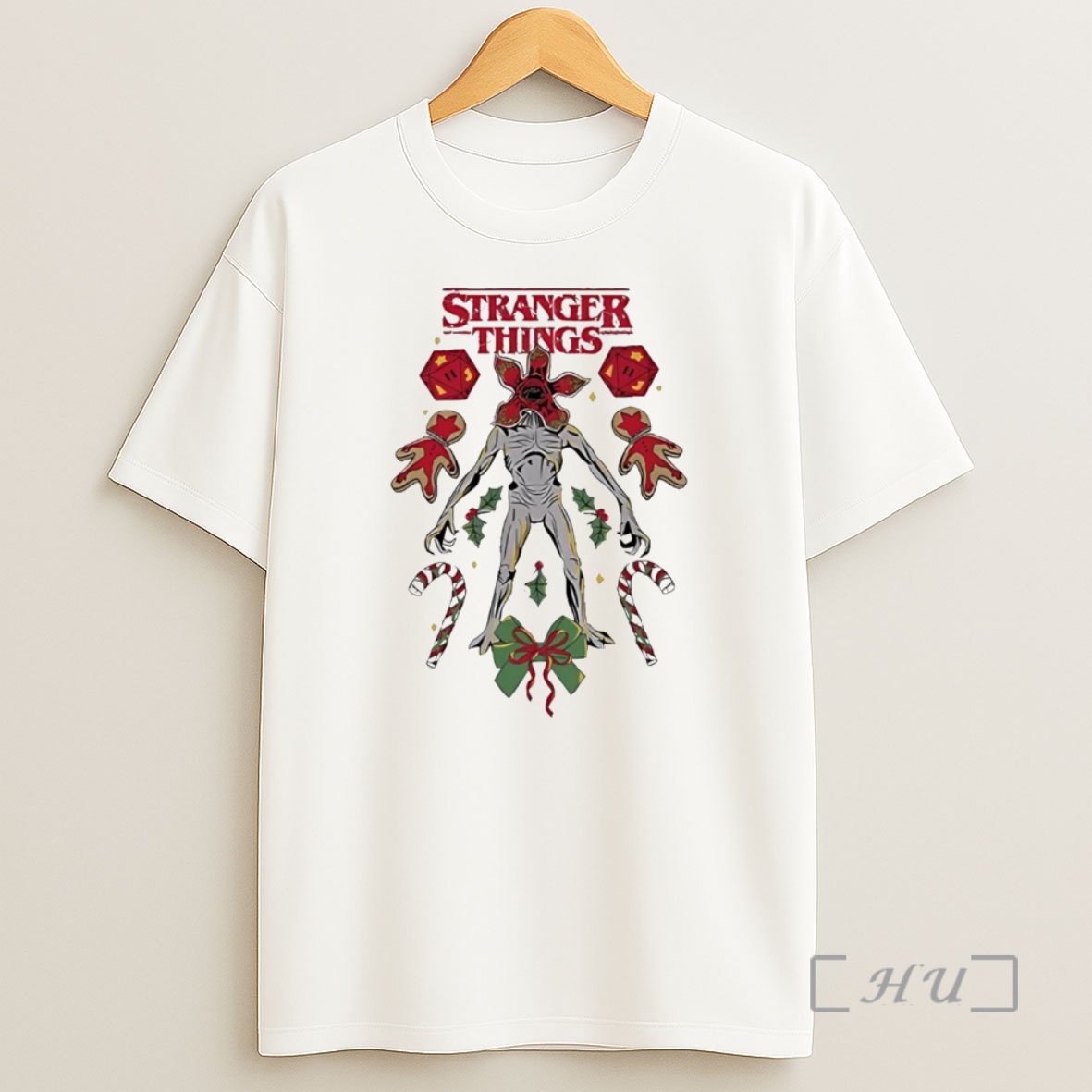Officials Stranger Things 5 Gift Demogorgon Christmas Premium Shirt Sweatshirt Tee