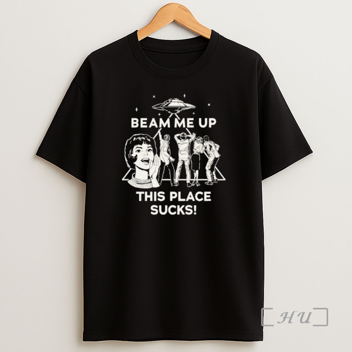 Officials Stranger Things Beam Me Up This Place Sucks Graphic Premium Shirt Sweatshirt Tee