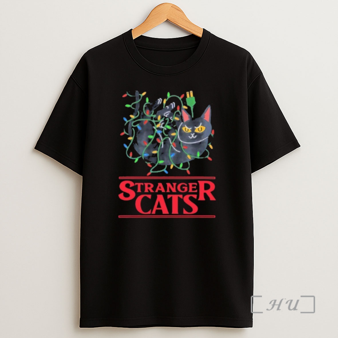 Officials Stranger Things Cats Christmas Light Shirt Sweatshirt Tee