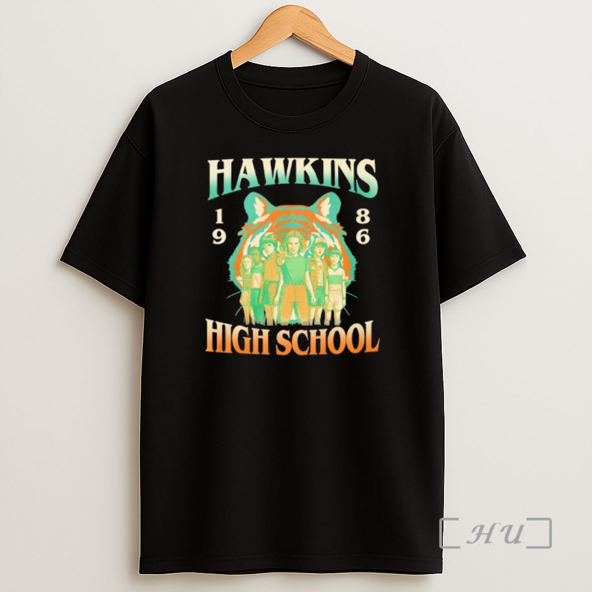 Officials Stranger Things Hawkins High School Tiger Est 1986 Shirt Sweatshirt Tee