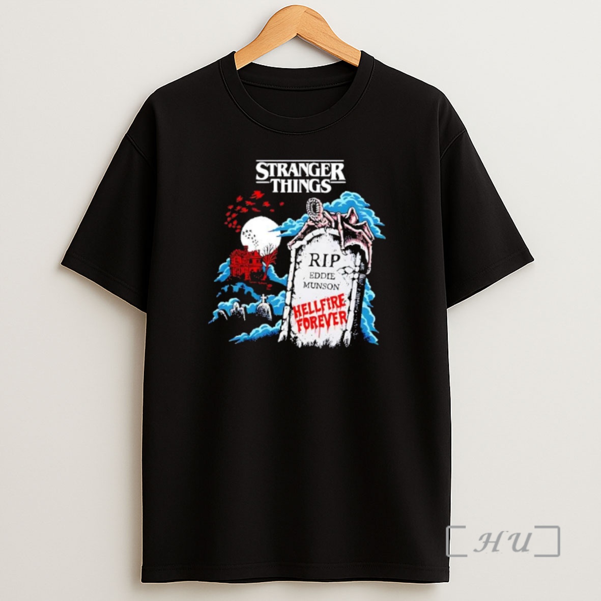 Officials Stranger Things Rip Eddie Hellfire Forever Graphic Shirt Sweatshirt Tee