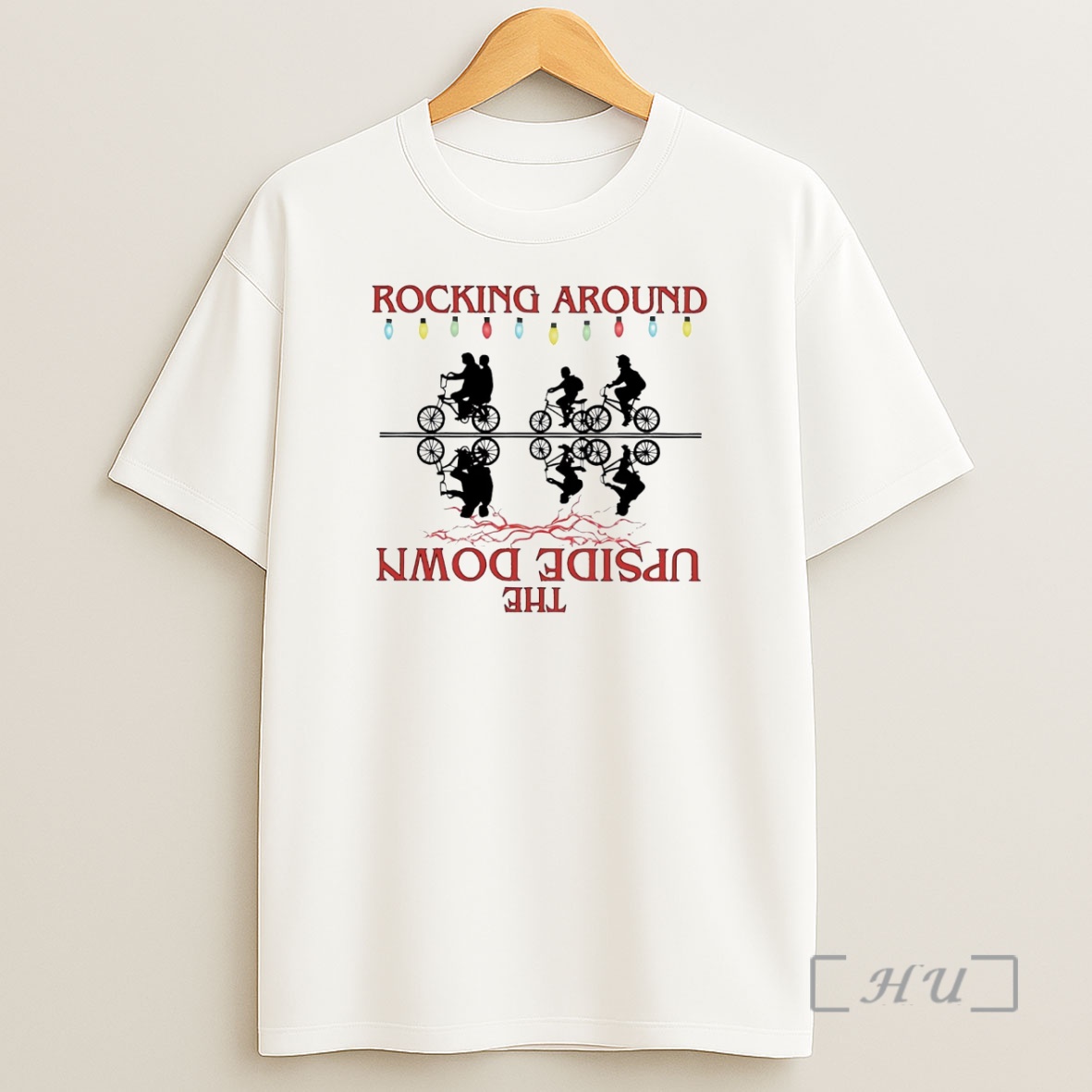 Officials Stranger Things Rocking Around The Upside Down Christmas Shirt Sweatshirt Tee