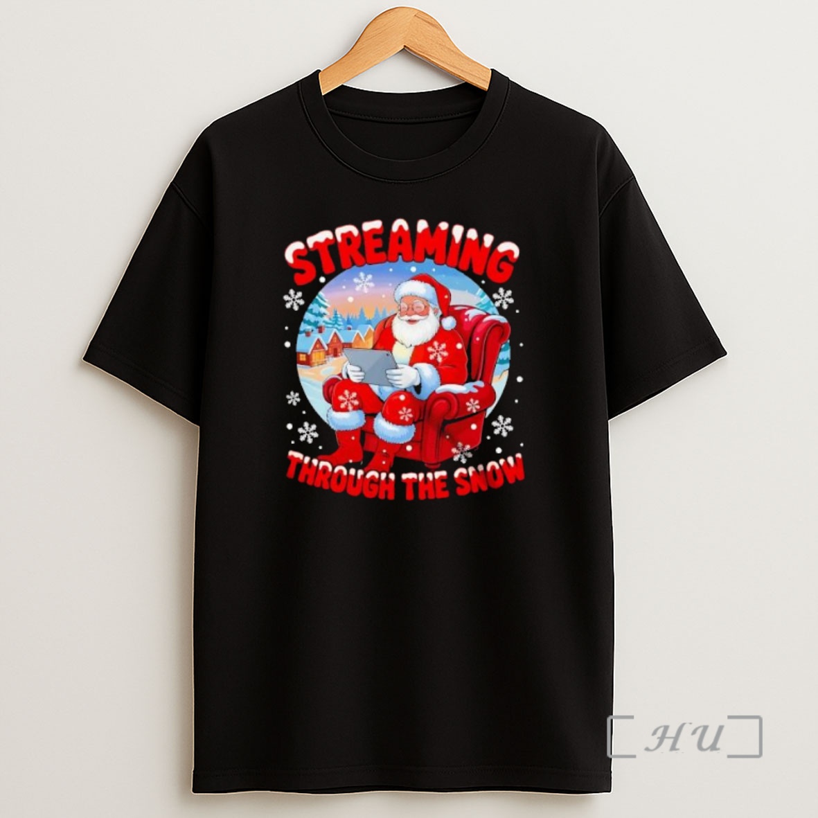 Officials Streaming Through Snow Merry Christmas Santa Premium Shirt Sweatshirt Tee
