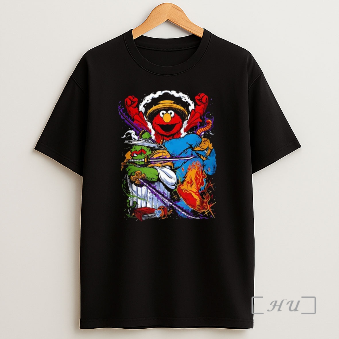 Officials Street Monster Trio Sesame Street X One Piece Premium Shirt Sweatshirt Tee