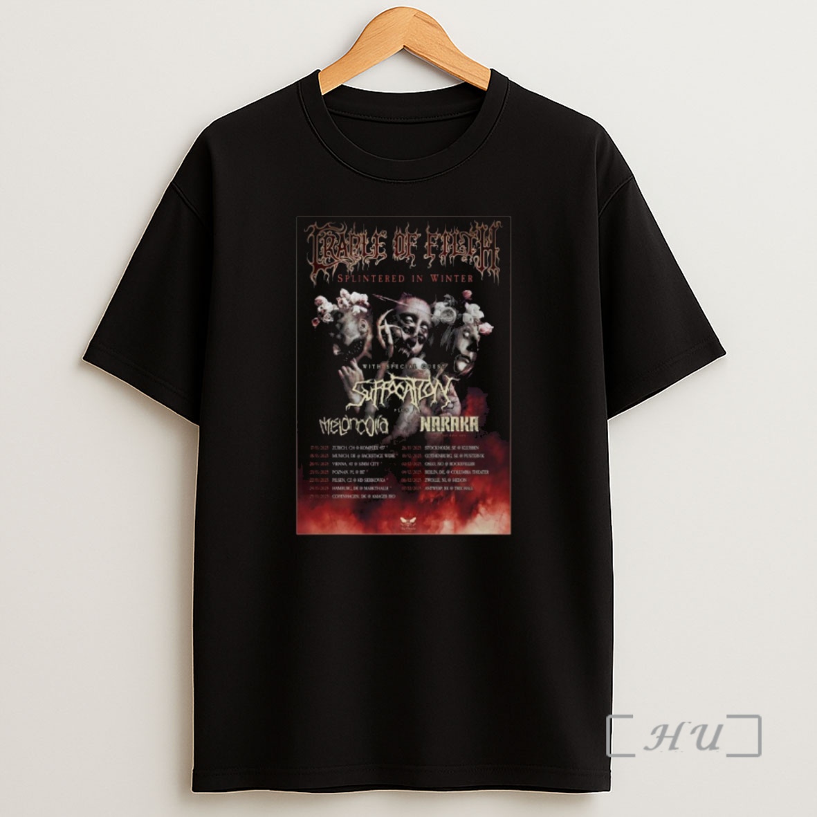 Officials Suffocation Splintered In Winter Tour 2025 Shirt Sweatshirt Tee